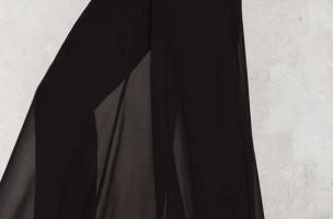 Elegante lange Hose  Veronna, schwarz