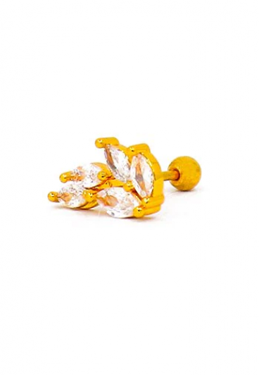 Eleganter Mini-Ohrring, ART965, goldfarben