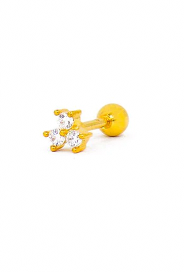 Eleganter Mini-Ohrring, ART969, goldfarben