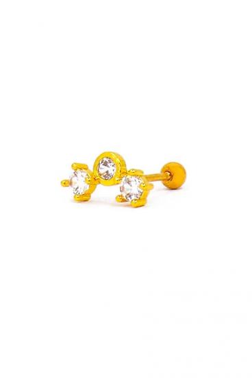 Eleganter Mini-Ohrring, ART943, goldfarben