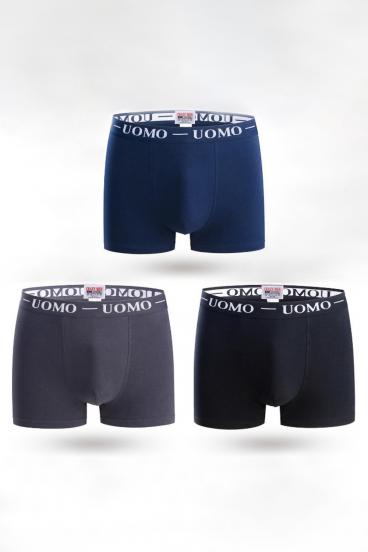 Set aus drei Herren-Boxershorts, verschiedene Farben