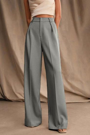 Edle High Waist Hose, grau