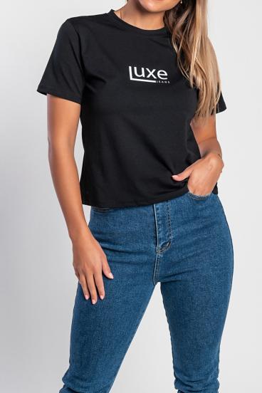 "Luxe-jeans" 40K Baumwoll-T-Shirt mit Logo