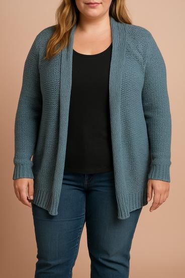 Strickjacke, blau