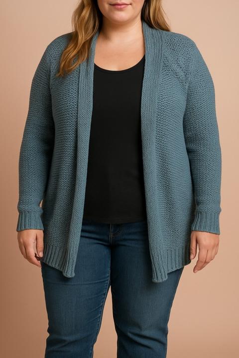 Strickjacke, blau
