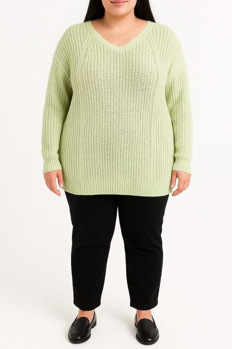 Pullover in Übergröße, Mint