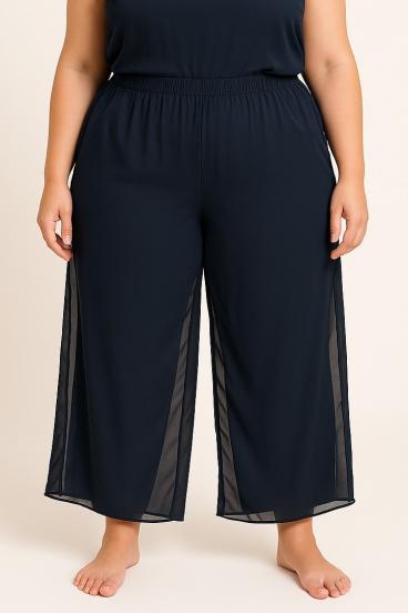 Elegante Hose in Übergröße, dunkelblau