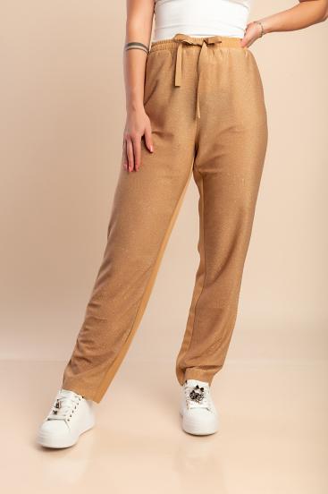 Lange Hose in Übergröße, Kamel