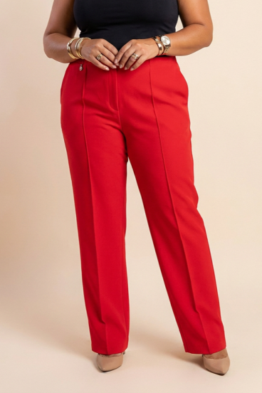 Große elegante Hosen, rot