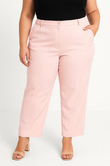 Elegante Hose in Übergröße, rosa