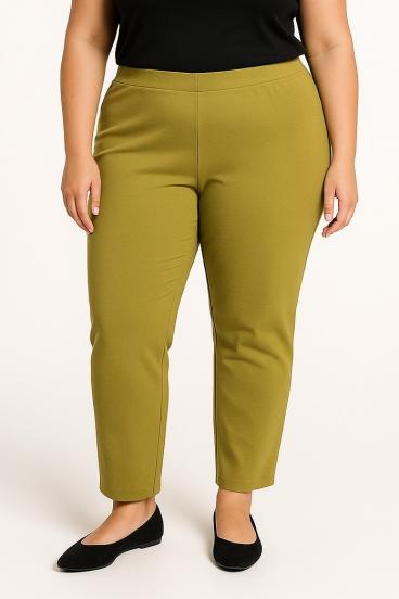 Elegante Hose in Übergröße, hellgrün
