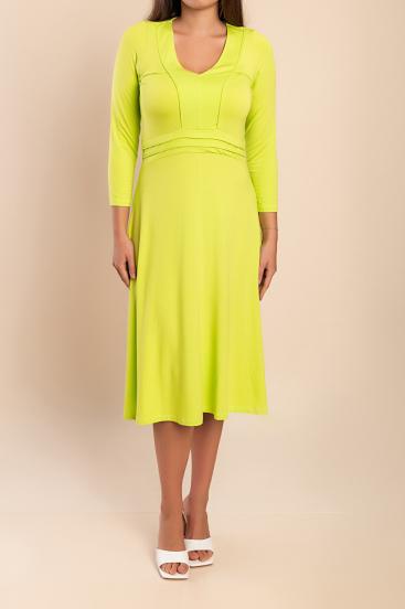 Midi-Kleid in Übergröße, grün