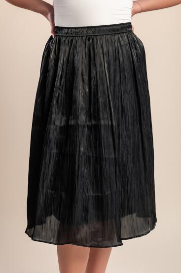 Plus Size Midirock, Schwarz