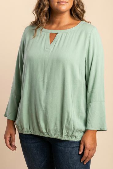 Bluse in Übergröße, Mint