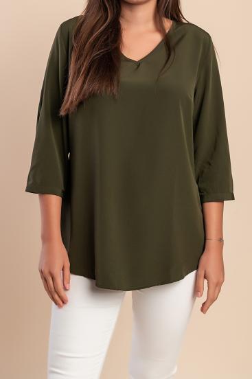 Sweatshirt mit 3/4-Ärmeln, olive