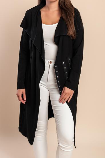 Cardigan mit dekorativen Details, schwarz