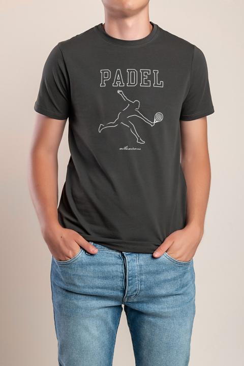Herren Baumwoll-T-Shirt, grau