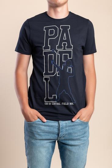 Herren Baumwoll-T-Shirt, Dunkelblau