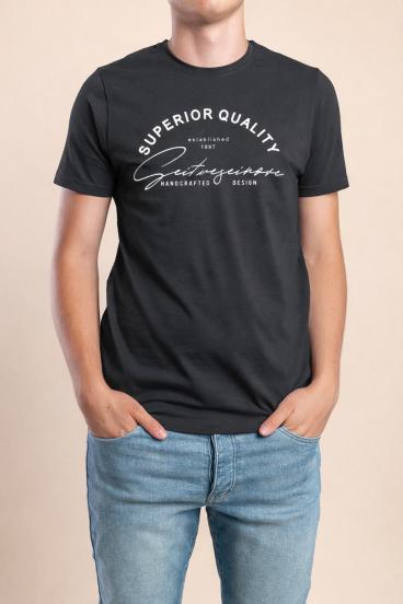 Herren Baumwoll-T-Shirt, Grau