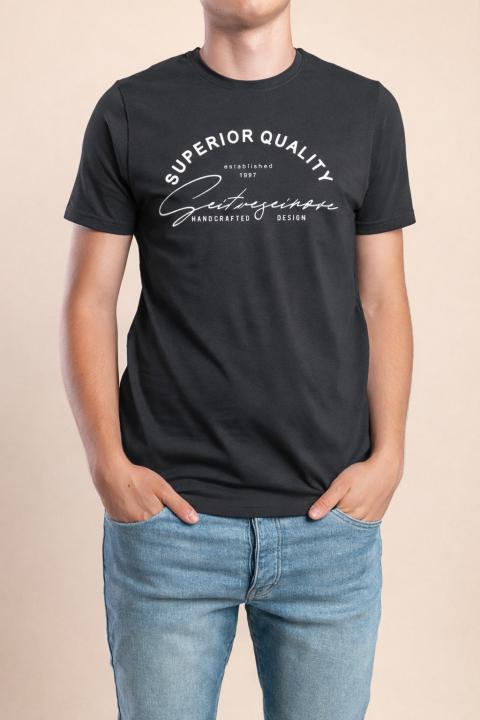 Herren Baumwoll-T-Shirt, Grau