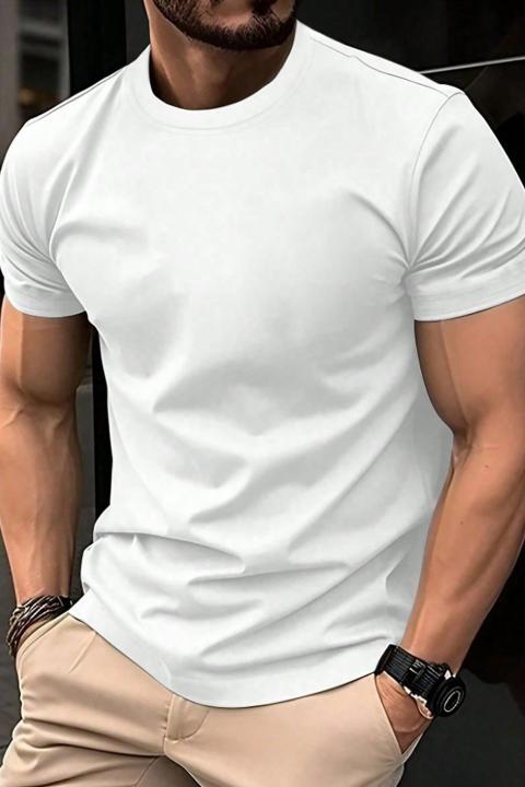 Herren Baumwoll-T-Shirt, Weiß