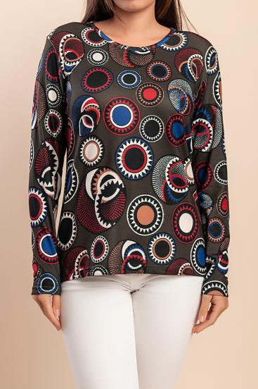 Langarm-T-Shirt, oliv