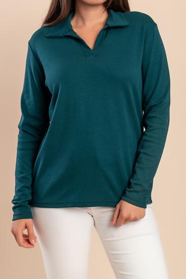 Langarmshirt, dunkelgrün