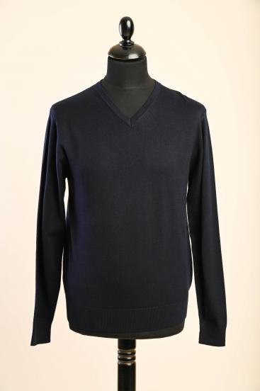 Herrenpullover, Dunkelblau