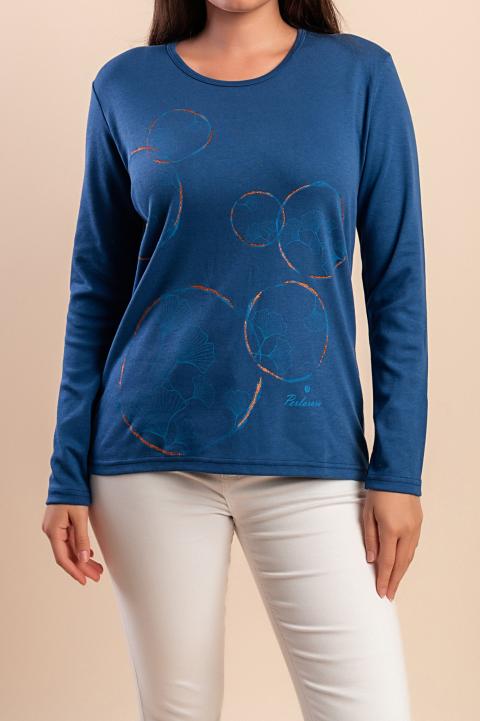 Langarmshirt, blau