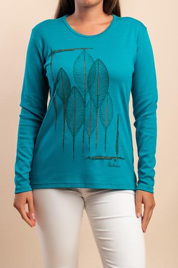 Baumwoll-Longsleeve, Mint