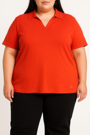 Großes Baumwoll-T-Shirt, rot