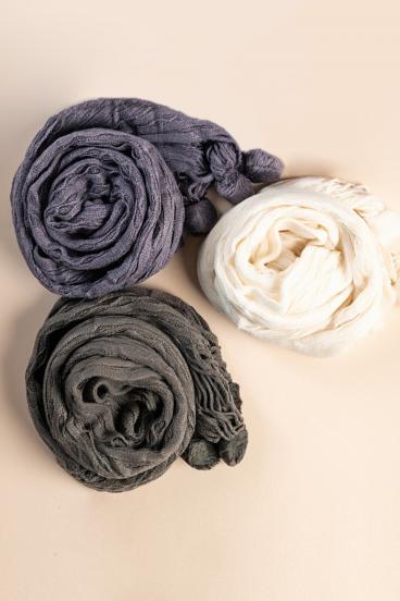 Set aus 3 Schals, mehrfarbig