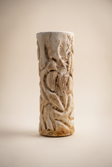 Handgefertigte Relief-Keramikvase