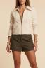 Jacke mit Reißverschluss, Creme