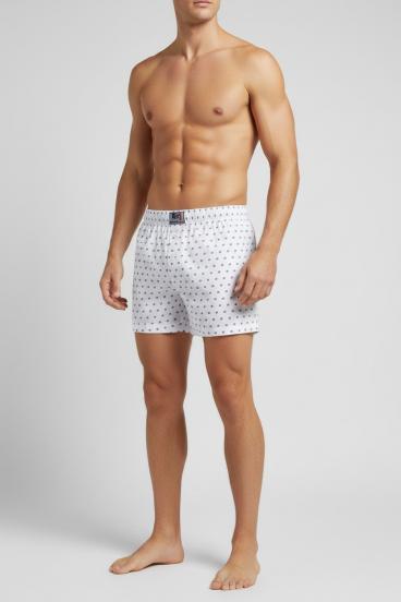 Herren Baumwoll-Boxershorts, Weiß