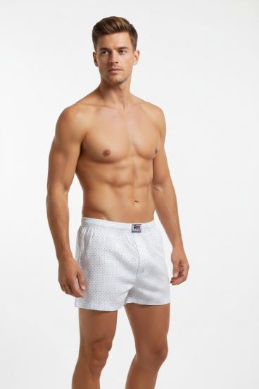 Herren Baumwoll-Boxershorts, Weiß