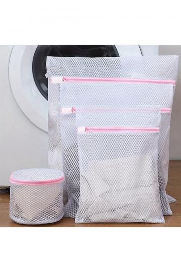 4-teiliges Set aus Netz-Wäschesäcken mit Reißverschluss – langlebige Schutzbeutel für empfindliche Kleidung, Unterwäsche und Waschmaschinengebrauch