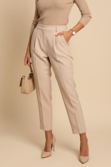 Elegante Hose, beige