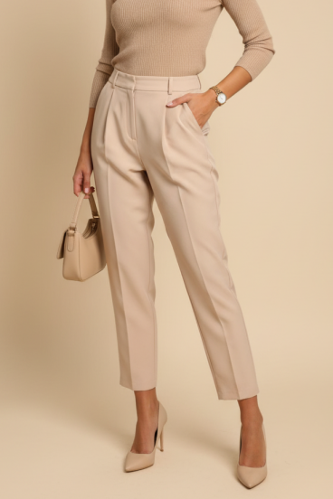 Elegante Hose, beige