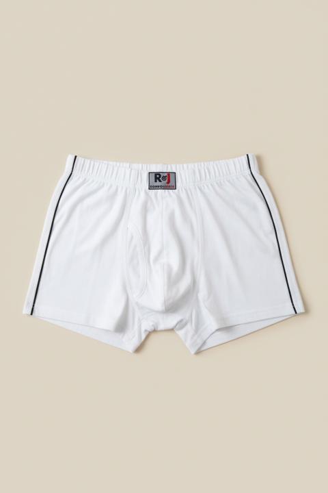 Herren Baumwoll-Boxershorts, Weiß